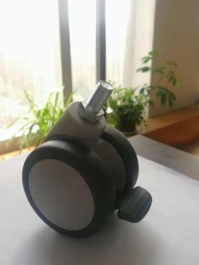 Bánh xe đẩy hàng y tế đa năng 65MM có ren xoay kép 3 inch 0