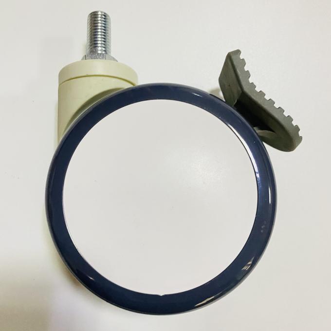 Bánh xe y tế Bánh xe có ren phanh Bánh xe Caster im lặng cho giường bệnh viện 0
