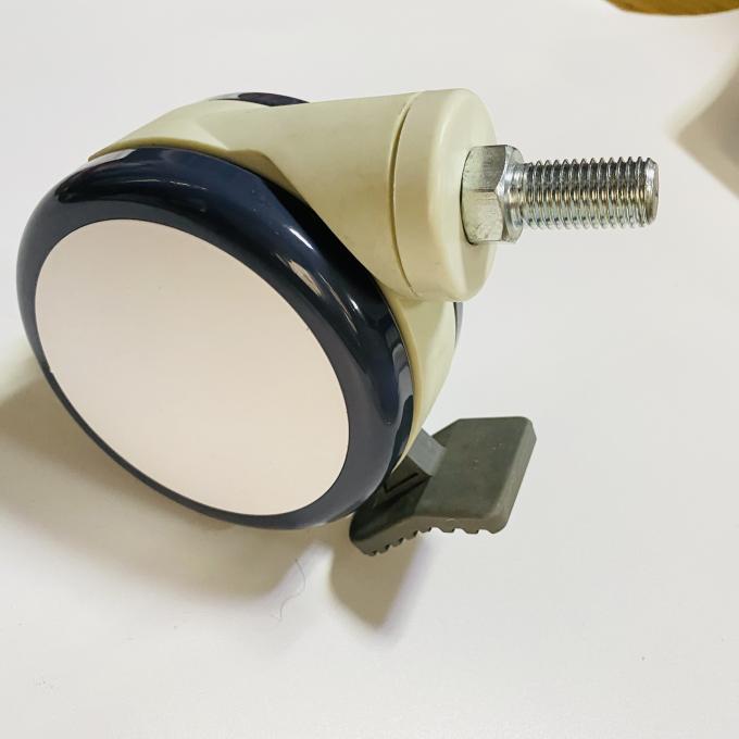 Bánh xe y tế Bánh xe có ren phanh Bánh xe Caster im lặng cho giường bệnh viện 1