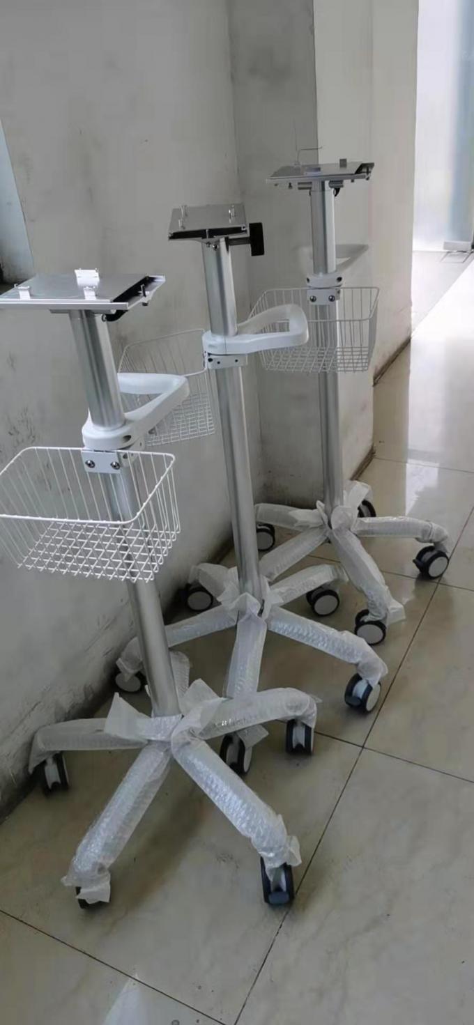 Xe đẩy di động bằng hợp kim nhôm có thể điều chỉnh độ cao Xe đẩy bệnh nhân 0