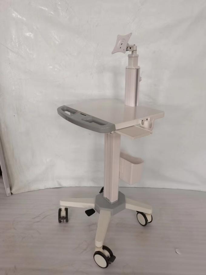 Thiết bị y tế di động Trạm làm việc trên xe đẩy máy tính bệnh viện có bánh xe 0