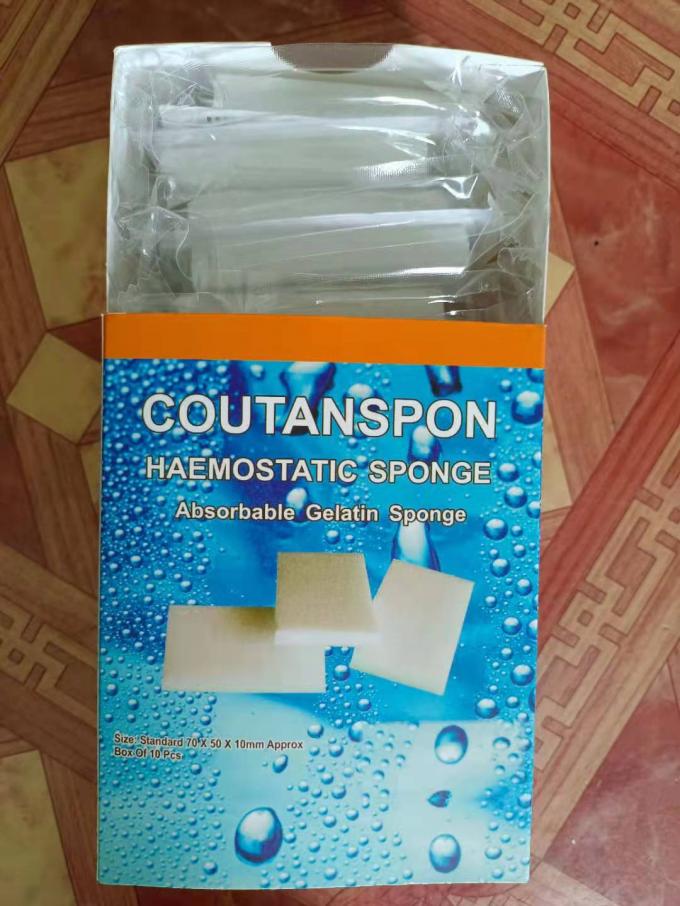 Miếng bọt biển cầm máu Gelatin dùng một lần dùng một lần cho y tế 70x50x10mm 1