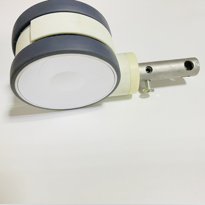 Bánh xe đẩy y tế điều khiển trung tâm 6 inch S Loại màu trắng cho bệnh viện 1