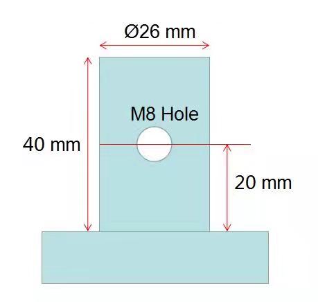 Bánh xe đẩy tay 5 inch với phanh bệnh viện y tế Màu trắng 0