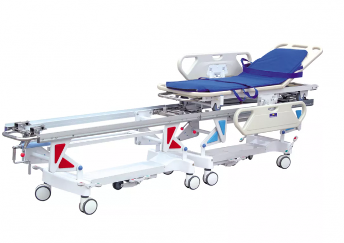 Xe đẩy khẩn cấp của bệnh viện ABS Xe đẩy thủy lực có thể điều chỉnh để chuyển bệnh nhân 0