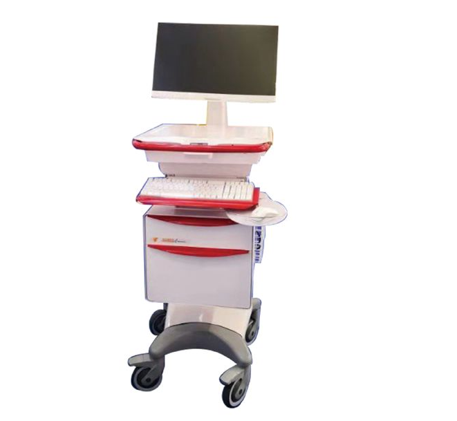 Giá đỡ máy tính có thể điều chỉnh Xe ABS di động với chiều cao bàn làm việc 890mm-1290mm 0