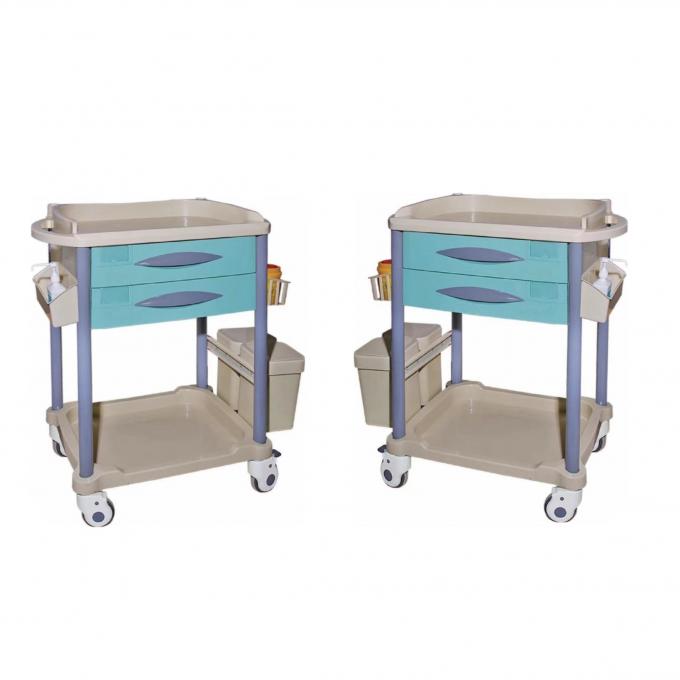 Thép nhựa ABS Bảng trên cùng Xe điều trị y tế 930mm 0