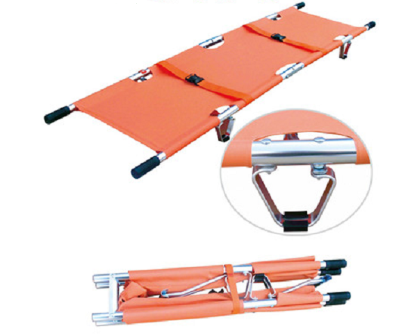 Vật liệu hợp kim nhôm màu cam xe cứu thương đặc biệt cáng cấp cứu 0