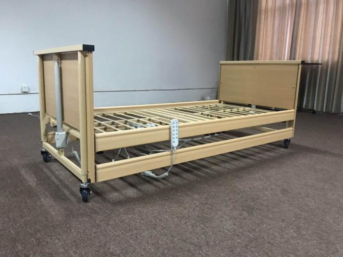 Nội thất y tế 5 chức năng ICU 820MM Giường bệnh viện điện bằng gỗ 0