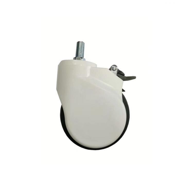 Vật liệu TPR màu trắng của bệnh viện Phụ kiện giường bệnh viện 5 inch 0