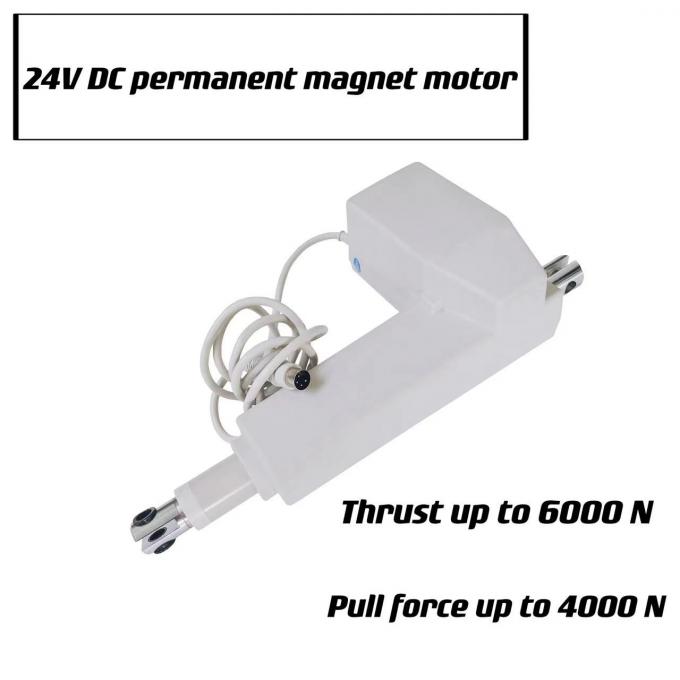 Động cơ nam châm vĩnh cửu 24V DC Bộ truyền động tuyến tính màu trắng cho giường y tế 0