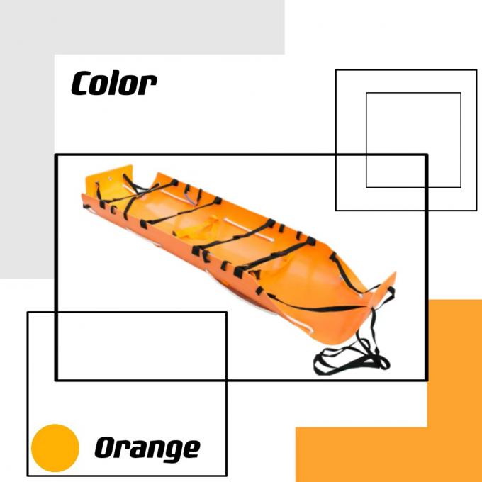 Cáng cuộn làm bằng vật liệu composite màu cam đặc biệt dùng trong bệnh viện 0