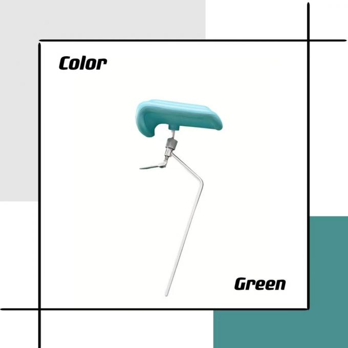 Chân ghế bằng thép không gỉ sang trọng màu xanh lá cây cho giường giao hàng tại bệnh viện 0
