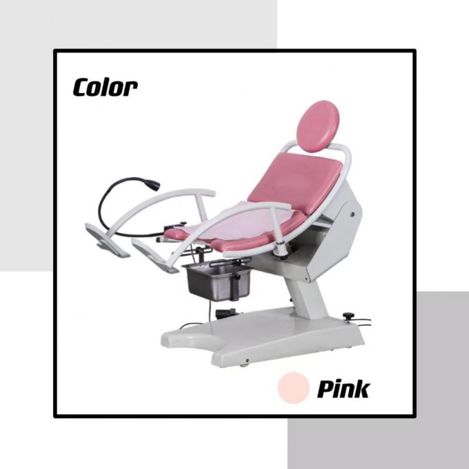 Giường phụ khoa điều chỉnh điện đa chức năng y tế màu hồng 0