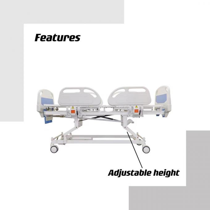 Giường bệnh bằng tay bốn lắc cho giường bệnh viện màu xanh 0