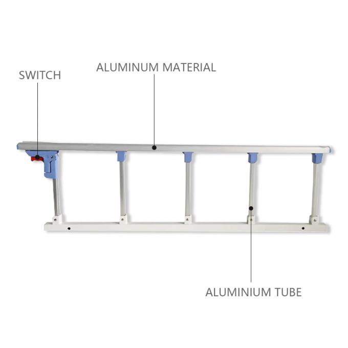 Lan can hợp kim nhôm năm tốc độ mới Lan can giường bệnh màu trắng xanh lam 0