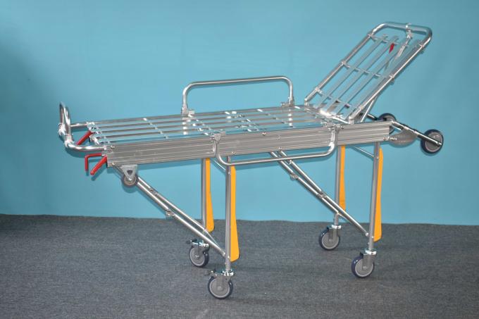 Chế độ phục hồi bệnh nhân chất lượng cao Trolley vật liệu hợp kim nhôm sản phẩm y tế gấp xe cứu thương 3