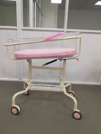 Bệnh viện Pink Mobile Cot Giường trẻ em, Bệnh viện sơ sinh Baby Cot Có lưu vực ABS