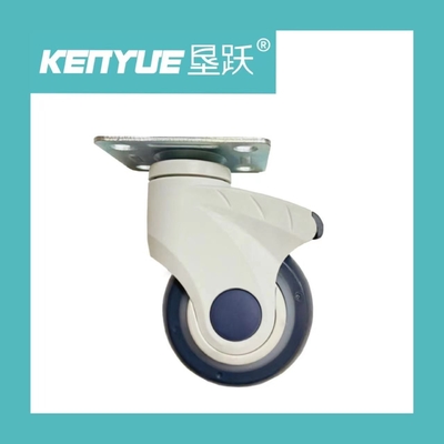 Mua Bánh xe đa năng 4 inch đặc biệt của bệnh viện màu trắng và đen với phanh xoay sản xuất trực tuyến
