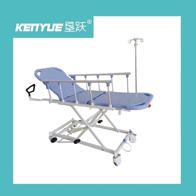 Mua Xe đẩy xe cứu thương thủy lực màu xanh lam cho bệnh viện y tế sản xuất trực tuyến