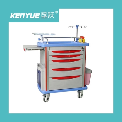 Mua Xe đẩy cấp cứu bệnh viện Xe đẩy có ngăn kéo bằng nhựa ABS sang trọng có bánh xe sản xuất trực tuyến
