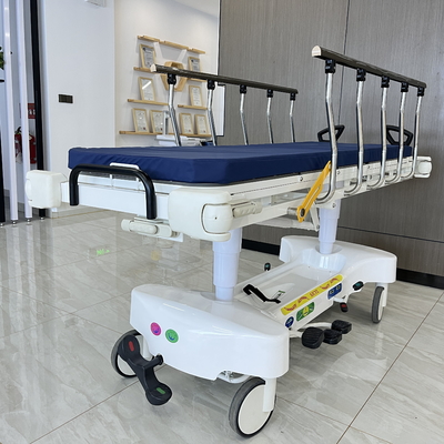 Mua Độ cao điều chỉnh máy kéo khẩn cấp thủy lực 2 lớp Bệnh viện Bệnh nhân vận chuyển xe đẩy sản xuất trực tuyến