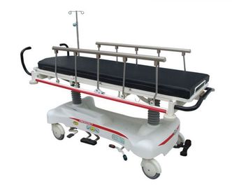Mua Xe đẩy ca cao cấp của bệnh viện thép đen có thể tháo rời với bốn bánh sản xuất trực tuyến