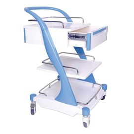 Mua Khung hợp kim nhôm Xe đẩy dụng cụ y tế Bule đỏ với bốn bánh xe im lặng sản xuất trực tuyến
