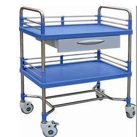 Mua Ngăn kéo nhựa ABS Xe đẩy y tế khẩn cấp Khung thép không gỉ Dụng cụ y tế Giỏ hàng sản xuất trực tuyến