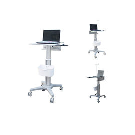 Mua Cột nhôm Máy tính y tế Xe đẩy Bệnh viện Di động Vòng xoay với pin sản xuất trực tuyến