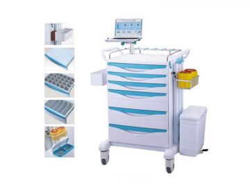 Mua Xe đẩy nhựa y tế Xe đẩy với thùng rác Hai ngăn kéo sâu Cài đặt dễ dàng sản xuất trực tuyến