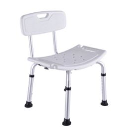 Mua Ghế tắm bệnh viện Màu trắng có thể điều chỉnh Chiều cao bằng hợp kim nhôm mờ Kết thúc mờ sản xuất trực tuyến