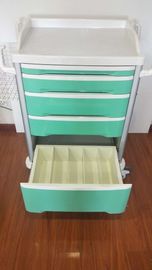 Mua Khung hợp kim nhôm Dụng cụ xe đẩy khẩn cấp ABS Màu xanh lá cây với Khóa trung tâm Cung cấp thuốc sản xuất trực tuyến
