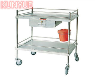 Mua Dụng cụ điều trị Dụng cụ phẫu thuật Xe đẩy y tế với một ngăn kéo bằng thép không gỉ sản xuất trực tuyến
