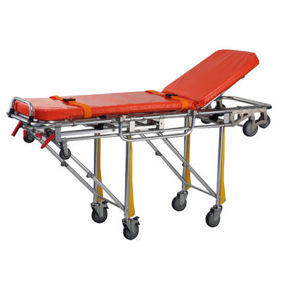 Mua Chất liệu kim loại màu cam cáng cứu thương đặc biệt của bệnh viện có bánh xe sản xuất trực tuyến