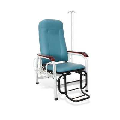 Mua Ống thép Bằng gỗ IV Cực Lan can Ghế truyền bệnh nhân Màu xanh lá cây sản xuất trực tuyến