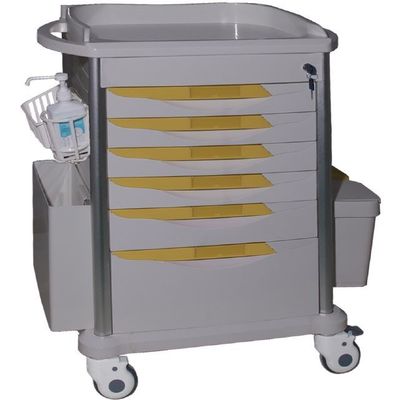 Mua Xe đẩy y tế bằng thép nhựa có năm ngăn kéo đa chức năng nhiều màu sắc sản xuất trực tuyến