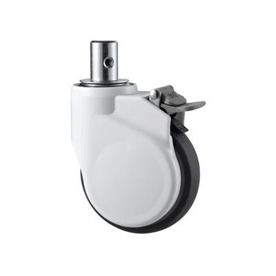 Mua Bộ phận giường bệnh viện Bánh xe y tế 5 inch Mute Bánh xe với phanh ABS Vỏ ngoài sản xuất trực tuyến