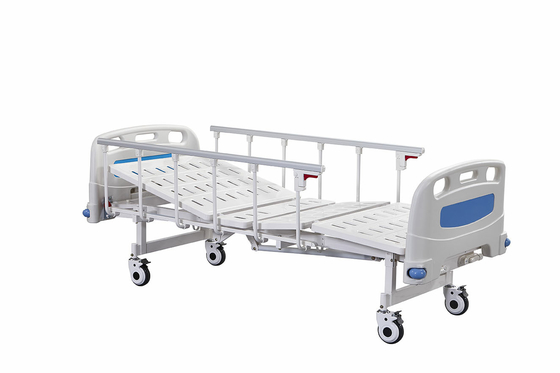 Mua Giường bệnh viện hướng dẫn sử dụng Metal Double Rocker Màu trắng và xanh lam sản xuất trực tuyến