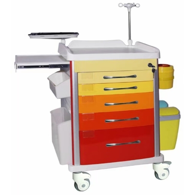 Mua Xe gây mê pha chế màu đỏ Chất liệu nhôm thép ABS sản xuất trực tuyến
