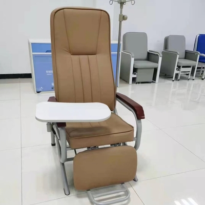 Mua Ghế tiêm truyền bệnh viện màu nâu có thể điều chỉnh góc tự do Chất liệu PU sản xuất trực tuyến