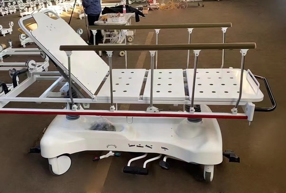 Xe đẩy ca cao cấp của bệnh viện thép đen có thể tháo rời với bốn bánh