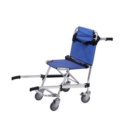 Bệnh viện Bệnh viện Vật liệu thép không gỉ Màu xanh Xe đẩy bệnh viện có bánh xe