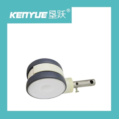 Bánh xe đẩy y tế điều khiển trung tâm 6 inch S Loại màu trắng cho bệnh viện