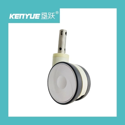 5 inch kiểm soát trung tâm giường bệnh viện bánh nướng y tế chuyên dụng màu trắng