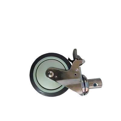 Bánh xe bệnh viện Bánh xe y tế PU dễ sử dụng Chất liệu PU đen