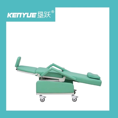 Bệnh viện Thép sơn PVC Da xanh Hướng dẫn sử dụng Ghế chạy thận nhân tạo