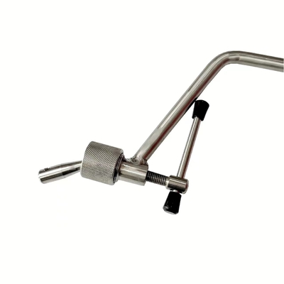 Bộ phận giường bệnh viện phụ sản Giá đỡ chân Vật liệu mạ Màu hồng