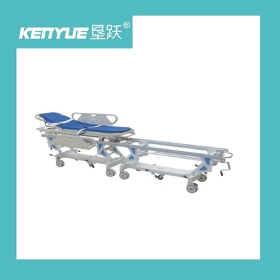 Emegency Cáng Trollery Cáng cấp cứu bệnh nhân Đường ray bên màu xanh PP