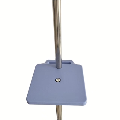 Chân đế truyền dịch di động màu xanh lam bằng thép không gỉ có bánh xe có thể tháo rời